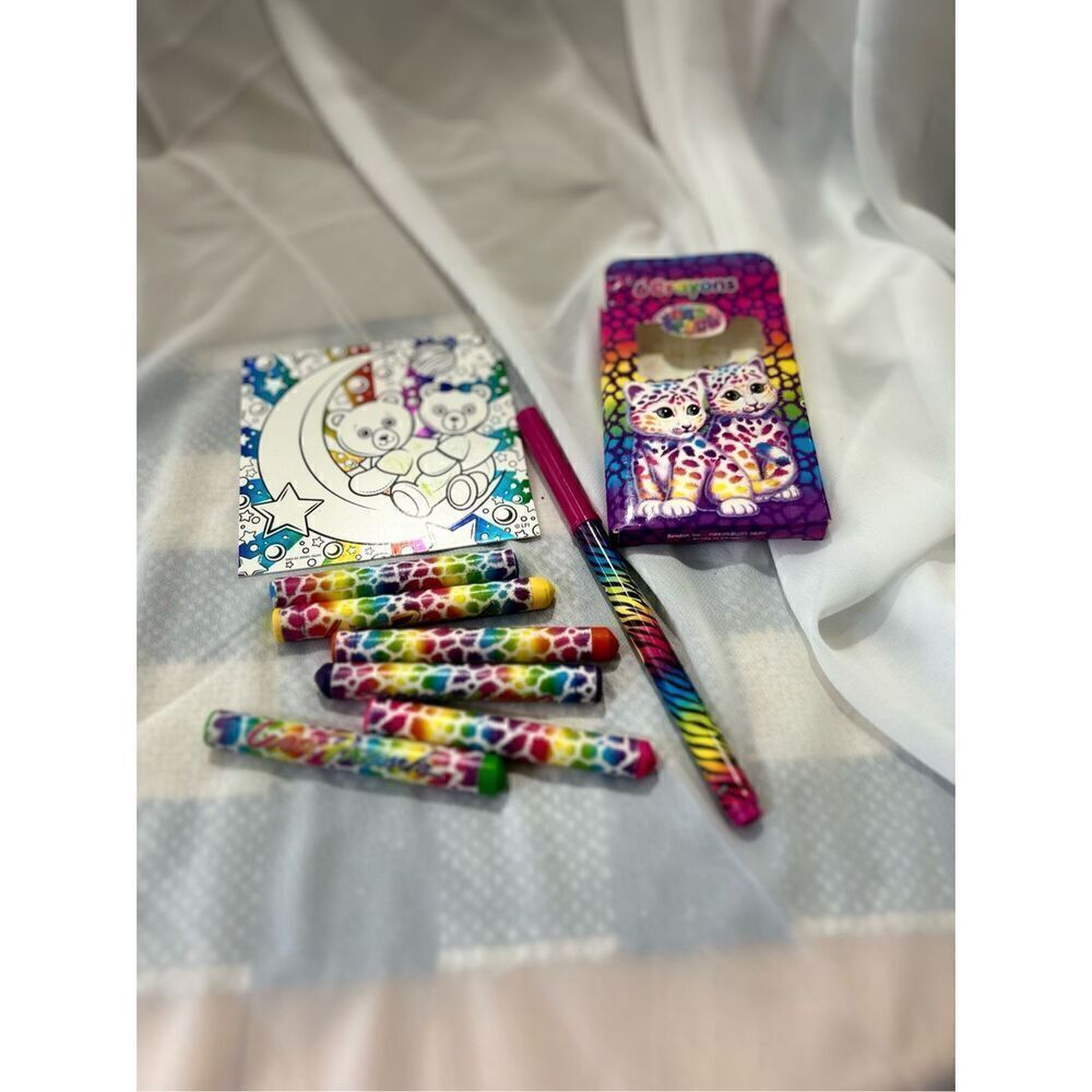 Lisa Frank Crayons and Marker Used